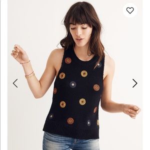 Madewell embroidered sweater tank